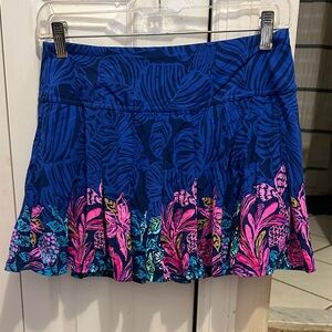 Lilly Pulitzer Blue and Pink Mini Skirt